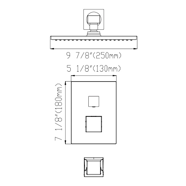 A3571-1 Настенная душевая система