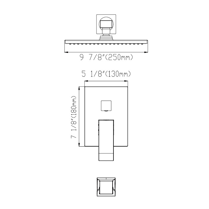 A3562 Wall Mounted Shower System