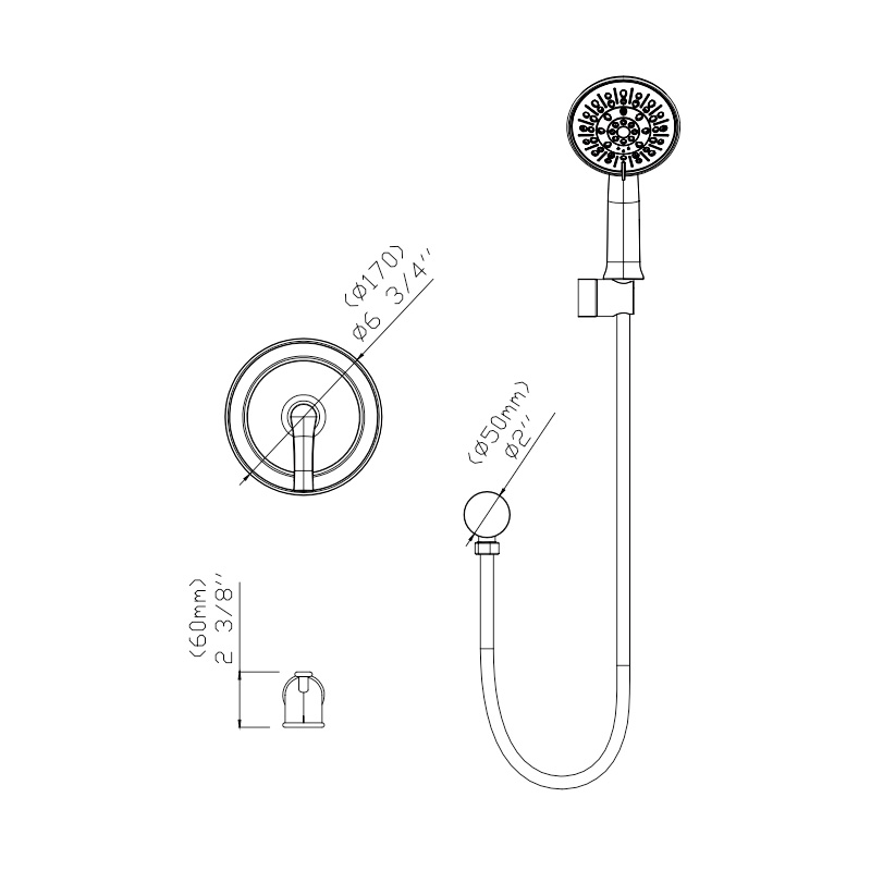 Настенная душевая система A4204