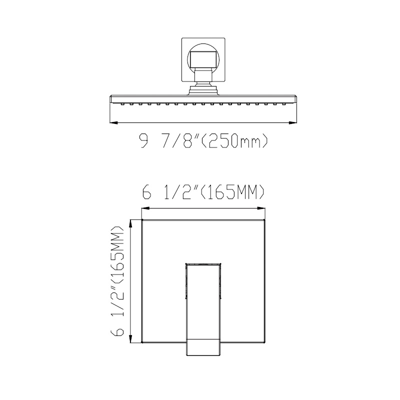 A3561 Wall Mounted Shower System