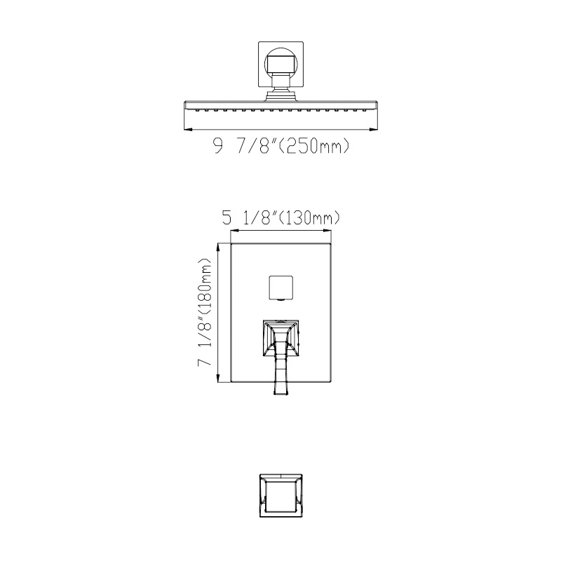 A3532 Wall Mounted Shower System