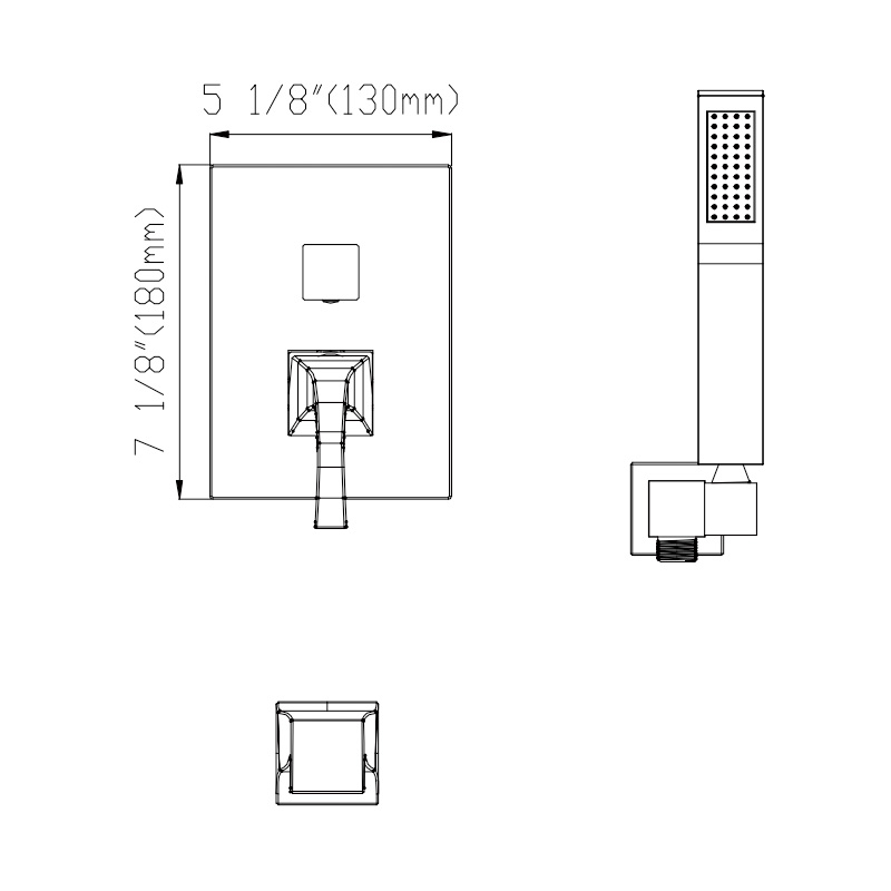 A3534 Wall Mounted Shower System
