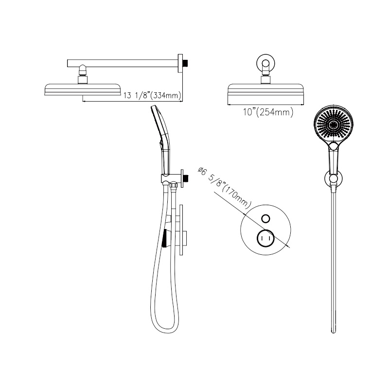 نظام دش مثبت على الحائط A4253
