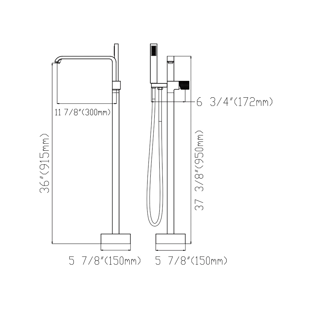 I3571 Floor-Standing Shower Set