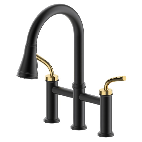 Robinet de pont à douchette extractible D4072