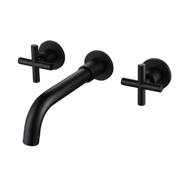 A3697 Черные настенные смесители для ванны