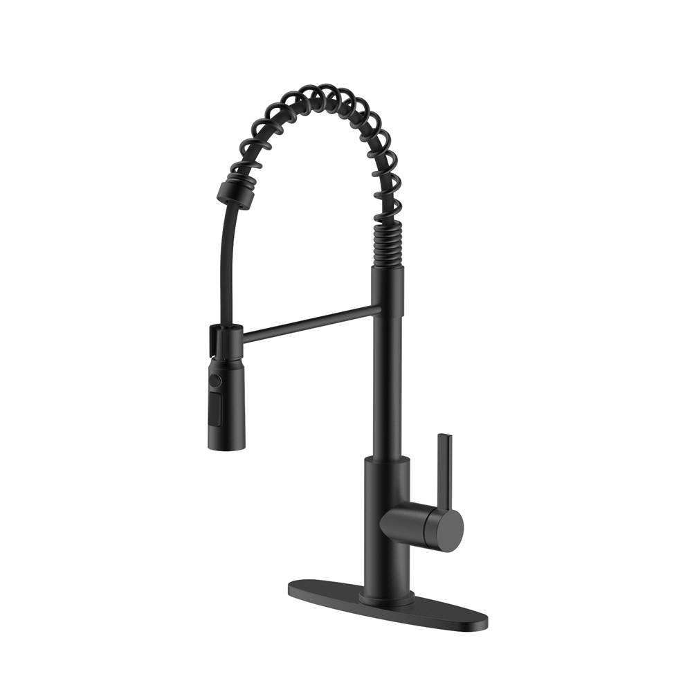 D5037 Matte Black Spring Faucet
