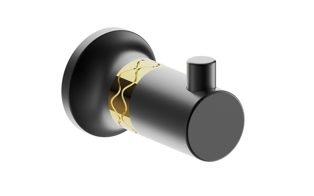 U4151 Wall-Mounted Black Robe Hook